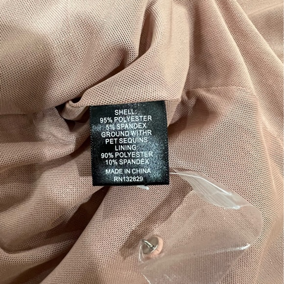 NBD Janet Gold Sequin Wrap Dress Size Small - Picture 6 of 9